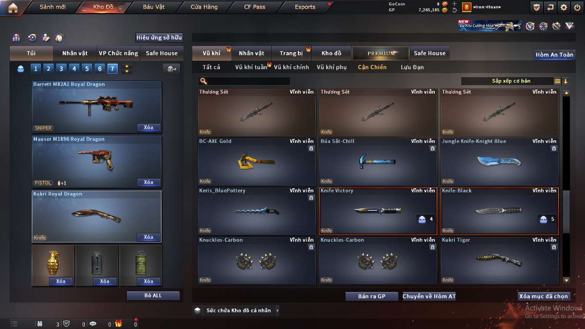 shop acc cf uy tin gia re